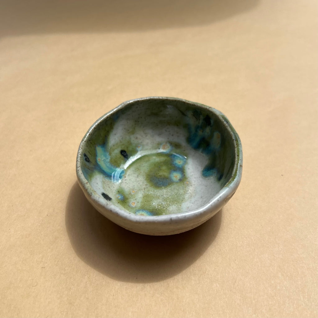 Ceramic Ramekin/Jewellery Dish - Aurora Green