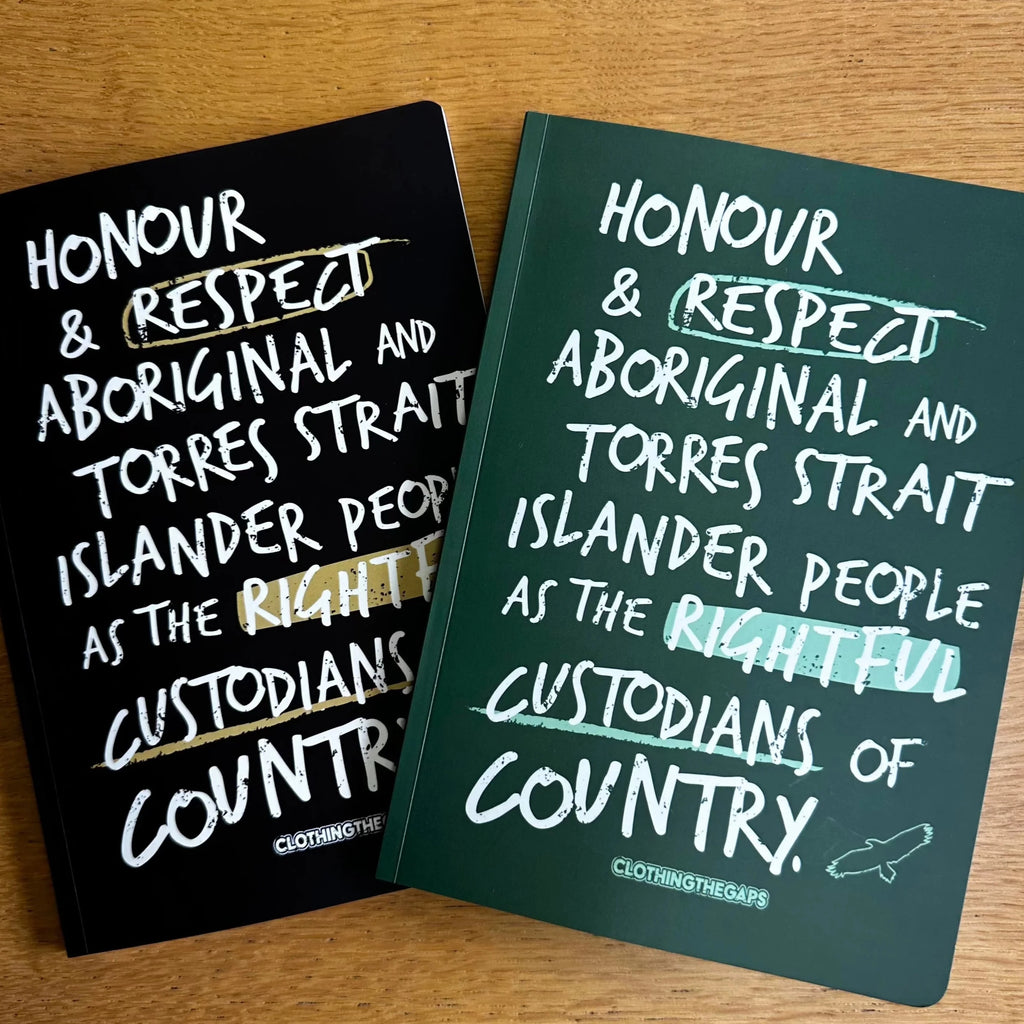 Honouring Country Notebook - Black/White