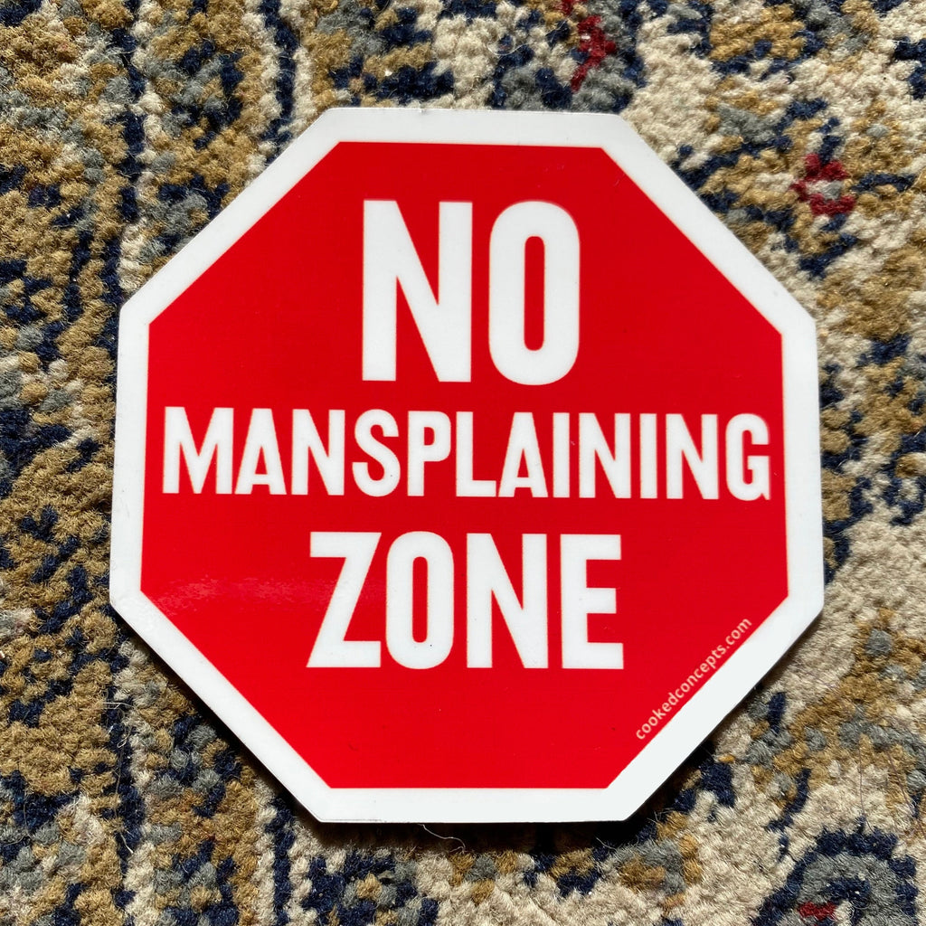 No Mansplaining Zone Magnet