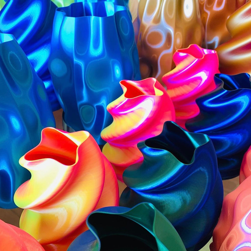 3D Printed Whippy Vase - Candy Morph