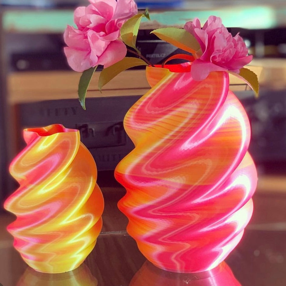 3D Printed Whippy Vase - Candy Morph