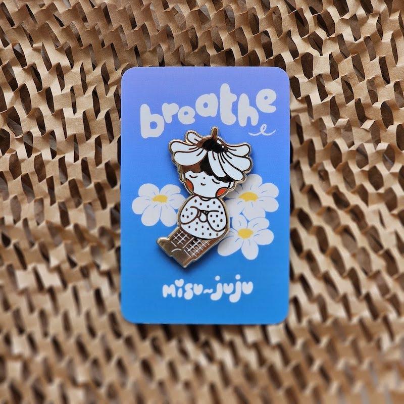 'Juju Flower' Enamel Pin