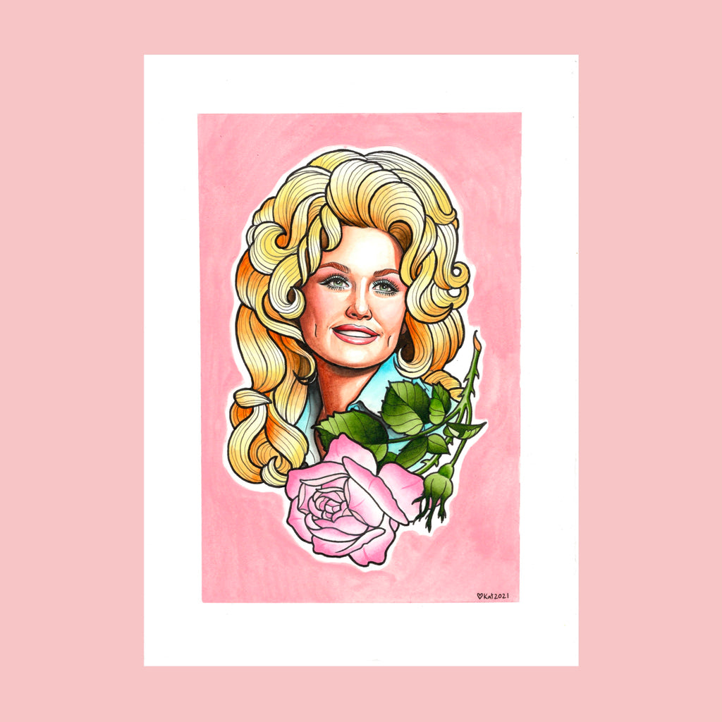 Rosy Dolly - A4 Giclee Print