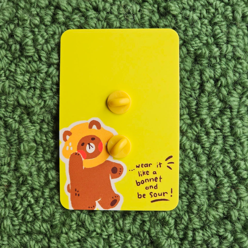 'Lemon Bear' Enamel Pin