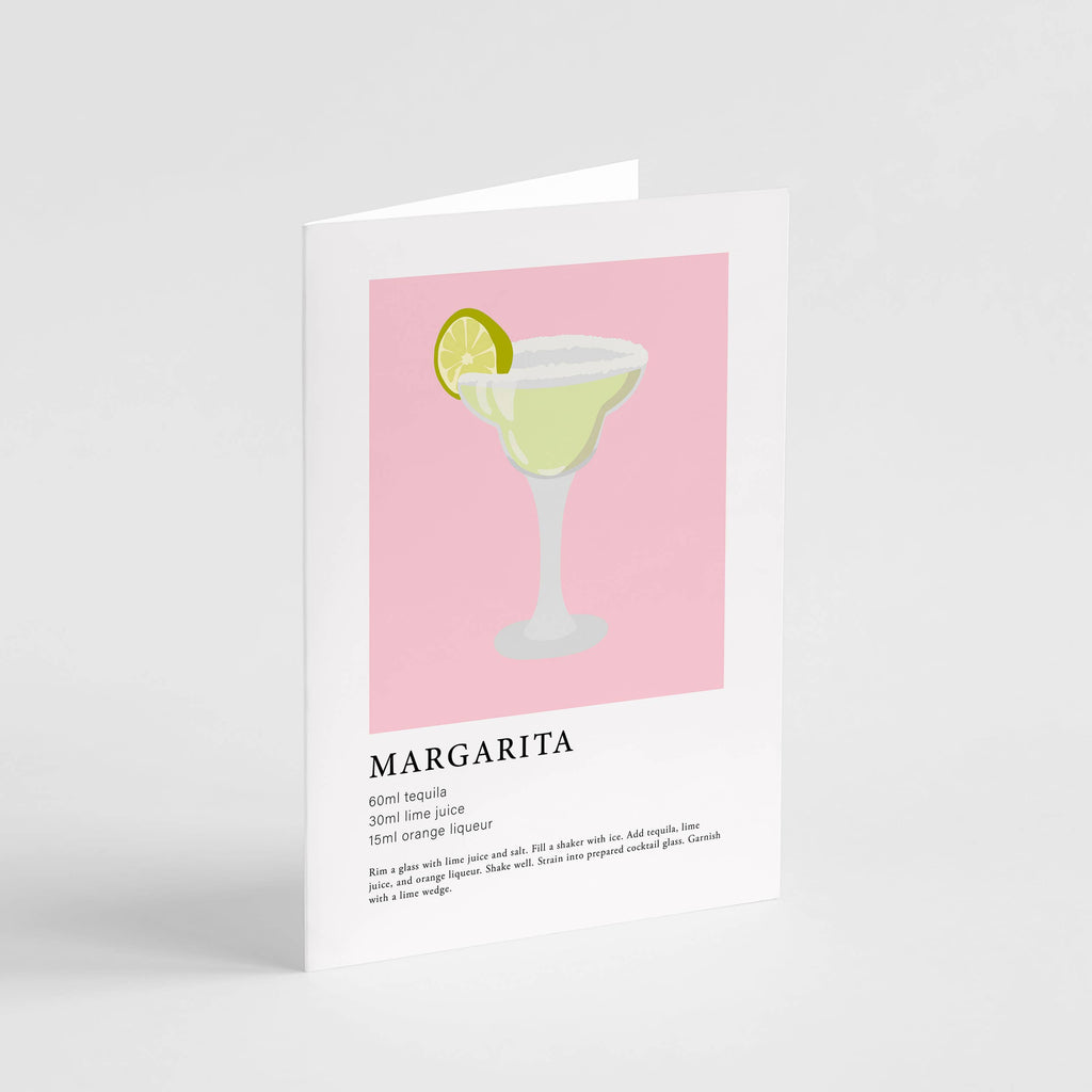 Margarita Cocktail Greeting Card - Cute Happy Birthday Card