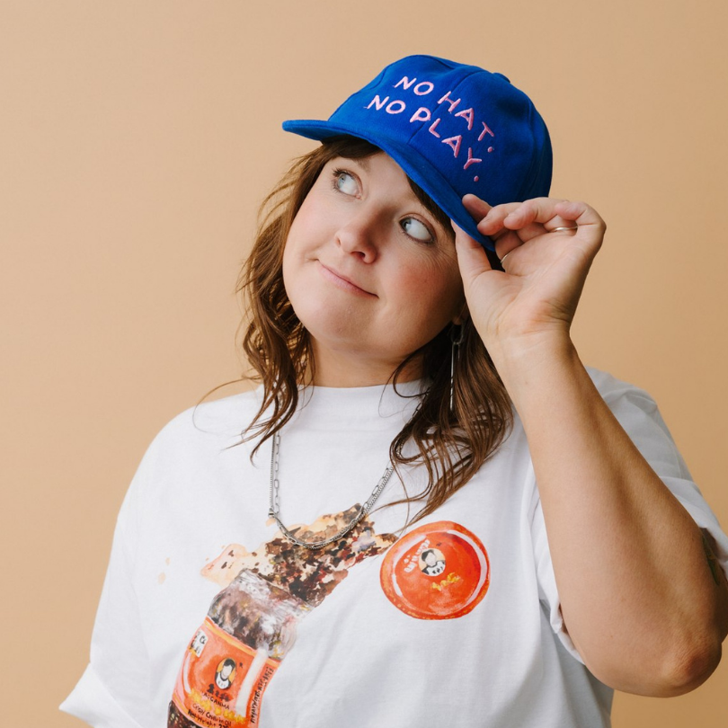 "NO HAT, NO PLAY" Cap - Blue