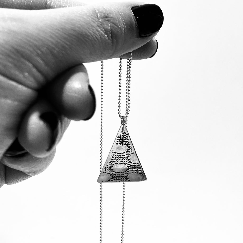 Textured Triangle Pendant