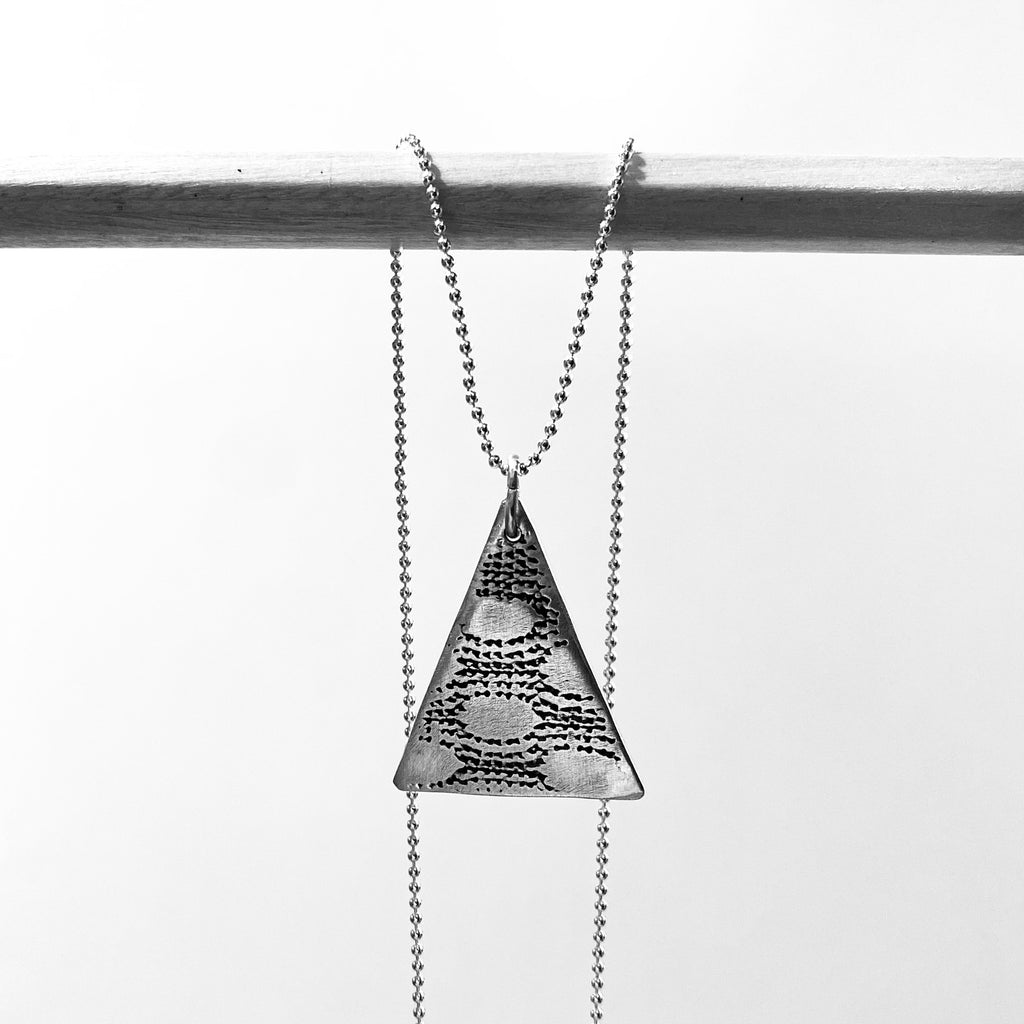 Textured Triangle Pendant