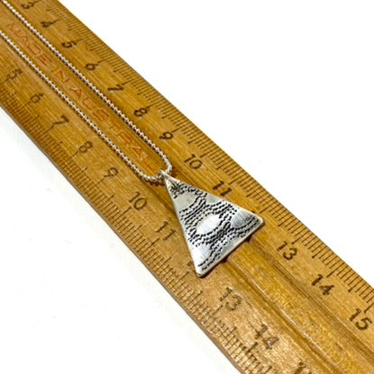 Textured Triangle Pendant