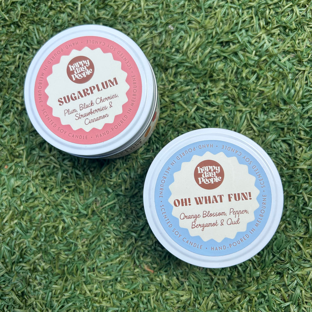 Sugarplum Tin Candle