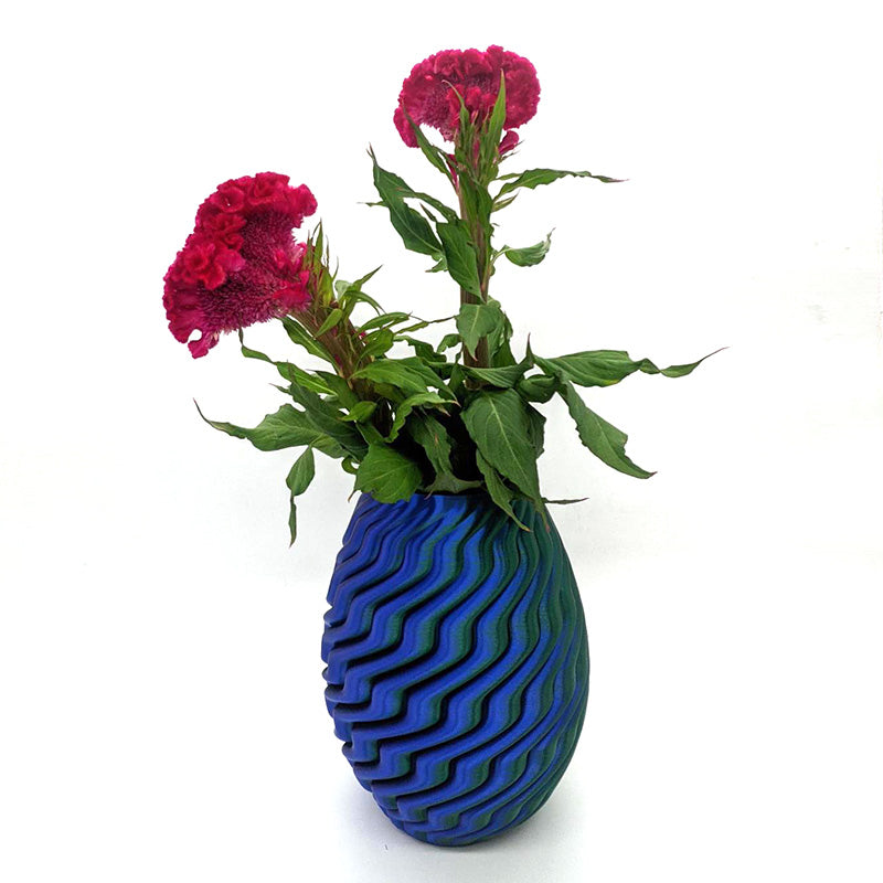 3D Printed Wave Vase - Ocean Morph