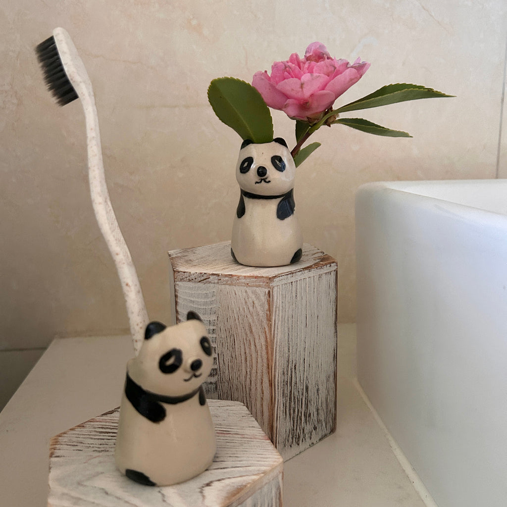 Panda Toothbrush Holder