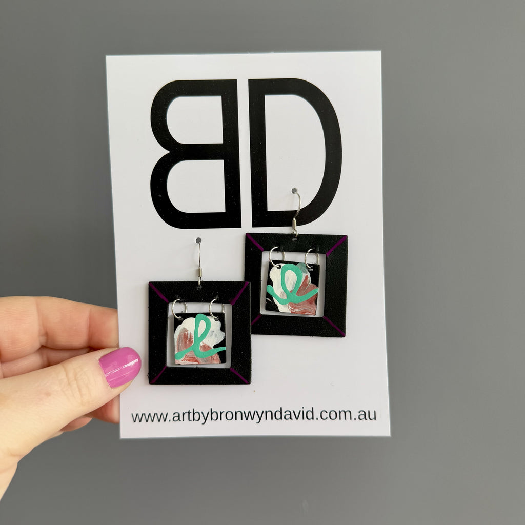 Picture Frame Earrings #1