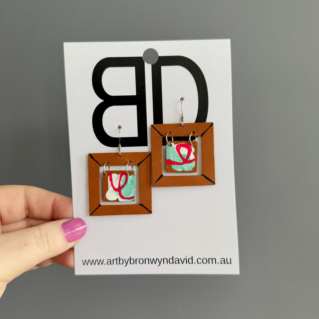 Picture Frame Earrings #2