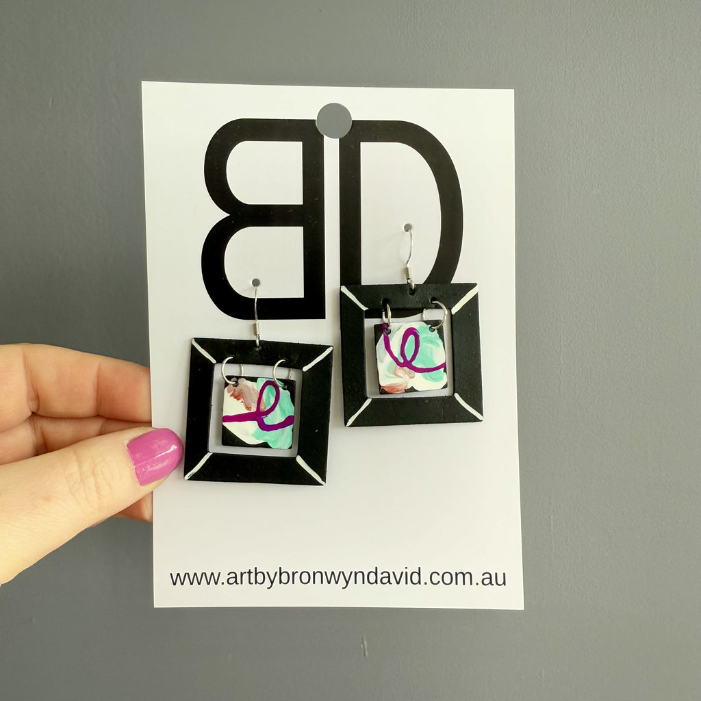 Picture Frame Earrings #3