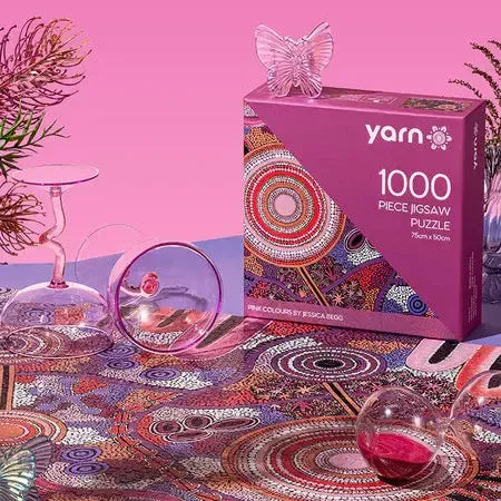 Pink Colours 1000 Piece Indigenous Artwork Puzzle