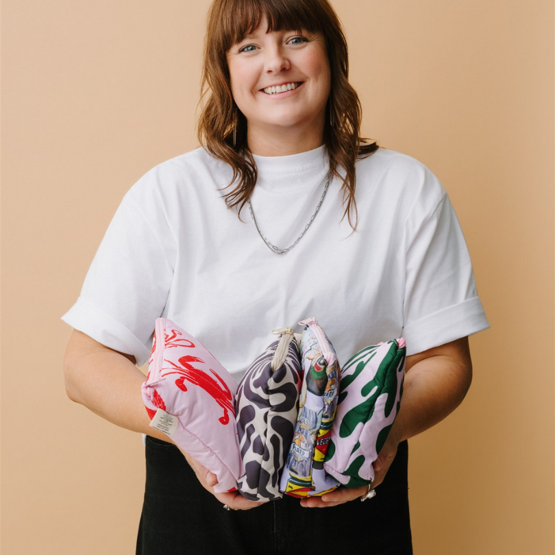 Ebb and Flow Zippy Puffy Bag