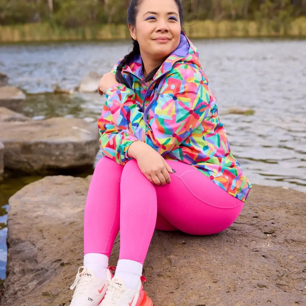 Rainbow Daisies Raincoat