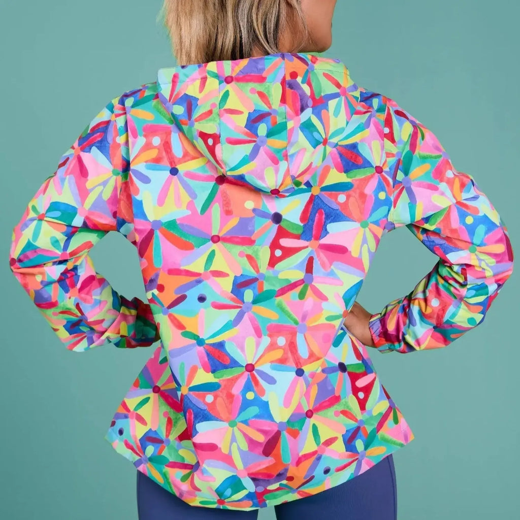 Rainbow Daisies Raincoat