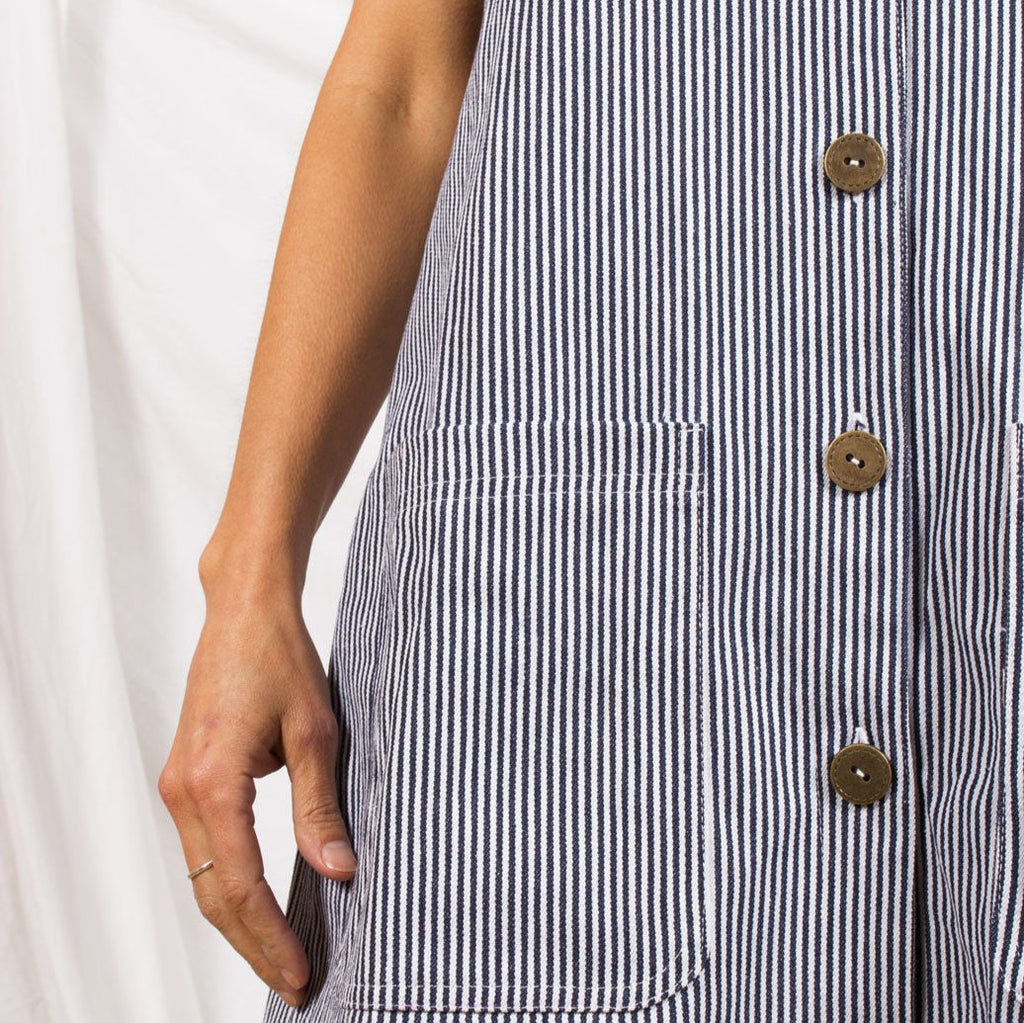 Rehearsal Dress - Indigo Stripe