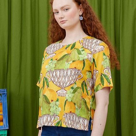 Scout Blouse: Fruit Basket