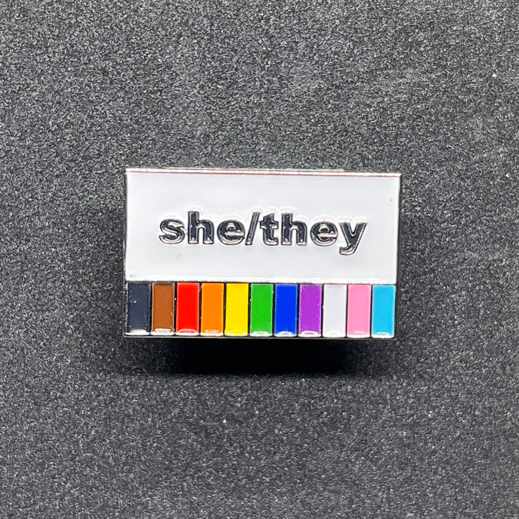 She/they Pronoun Pin