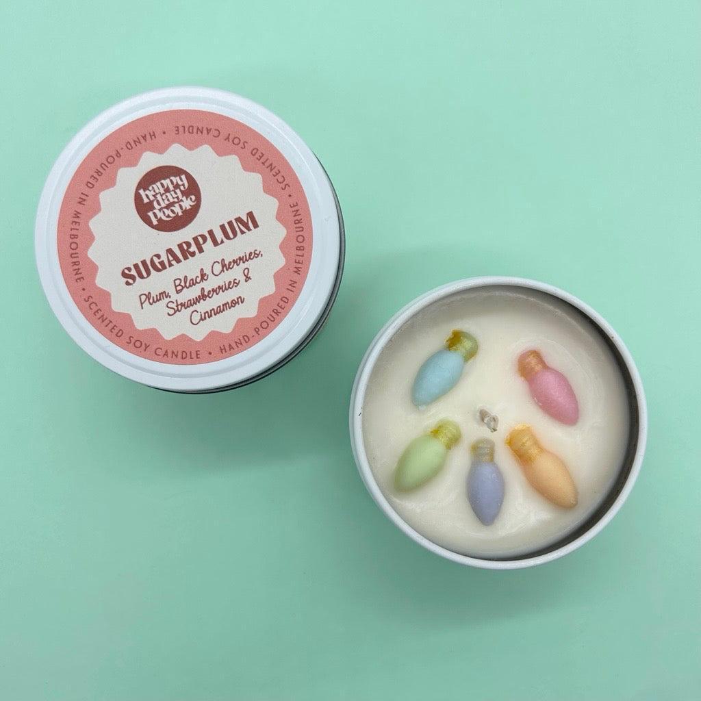 Sugarplum Tin Candle