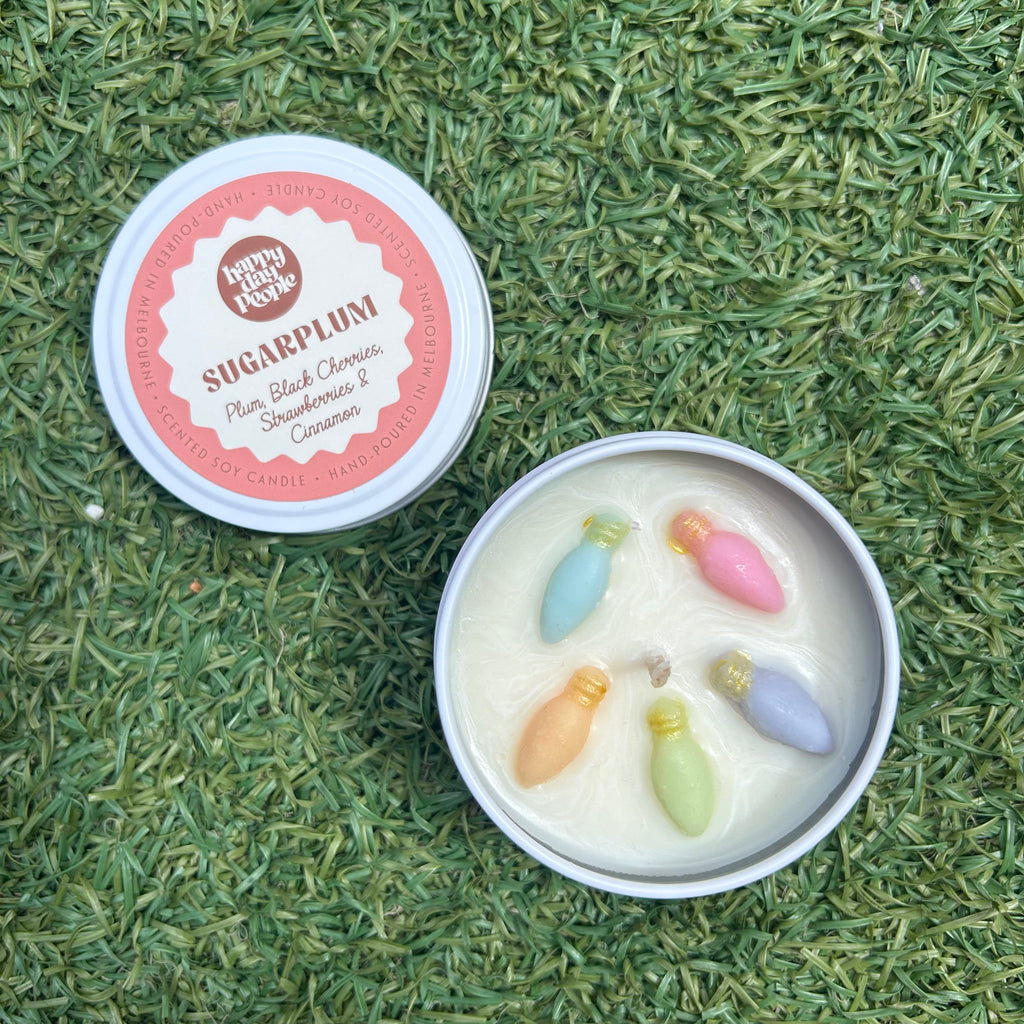 Sugarplum Tin Candle