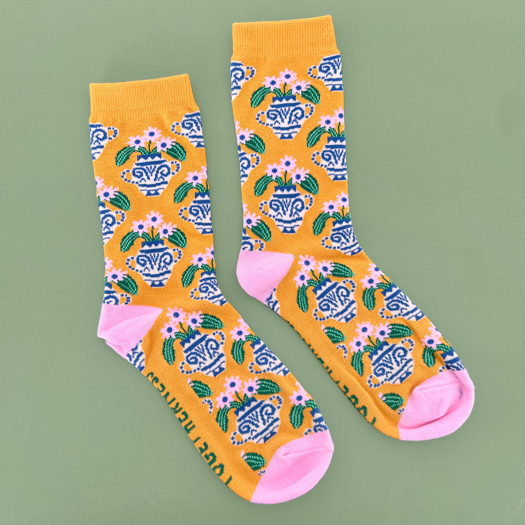 Flower Urn Socks