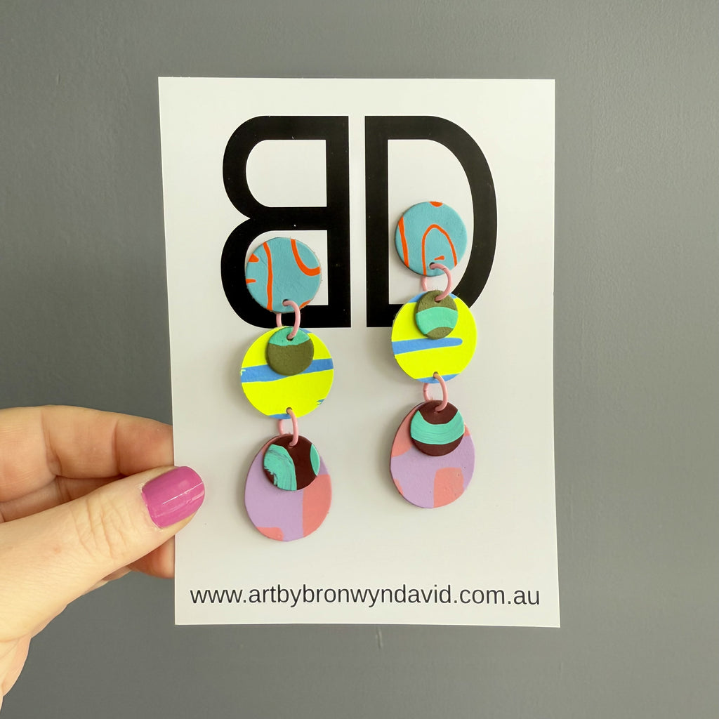 Triple Drop XL Earrings