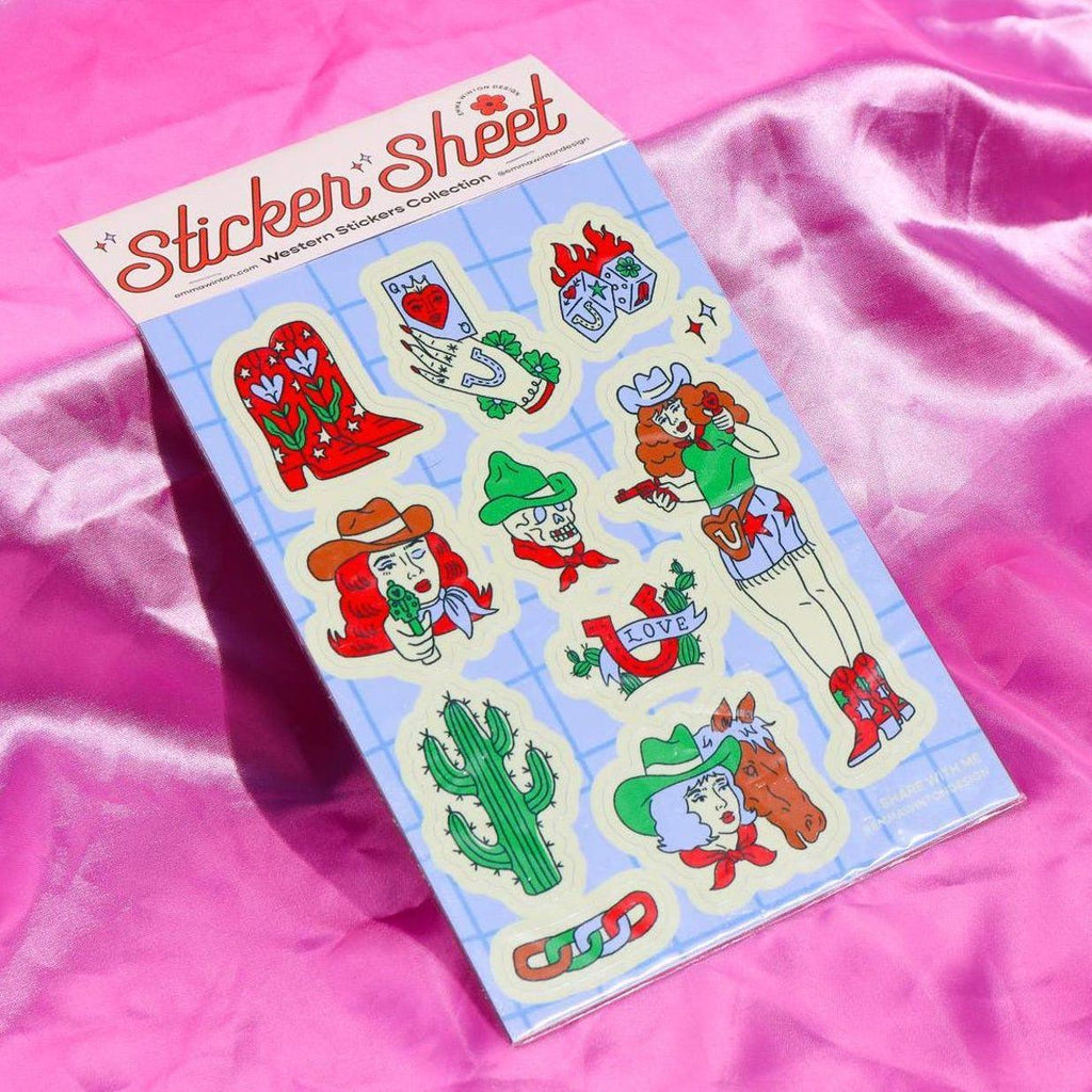 Western Sticker Sheet