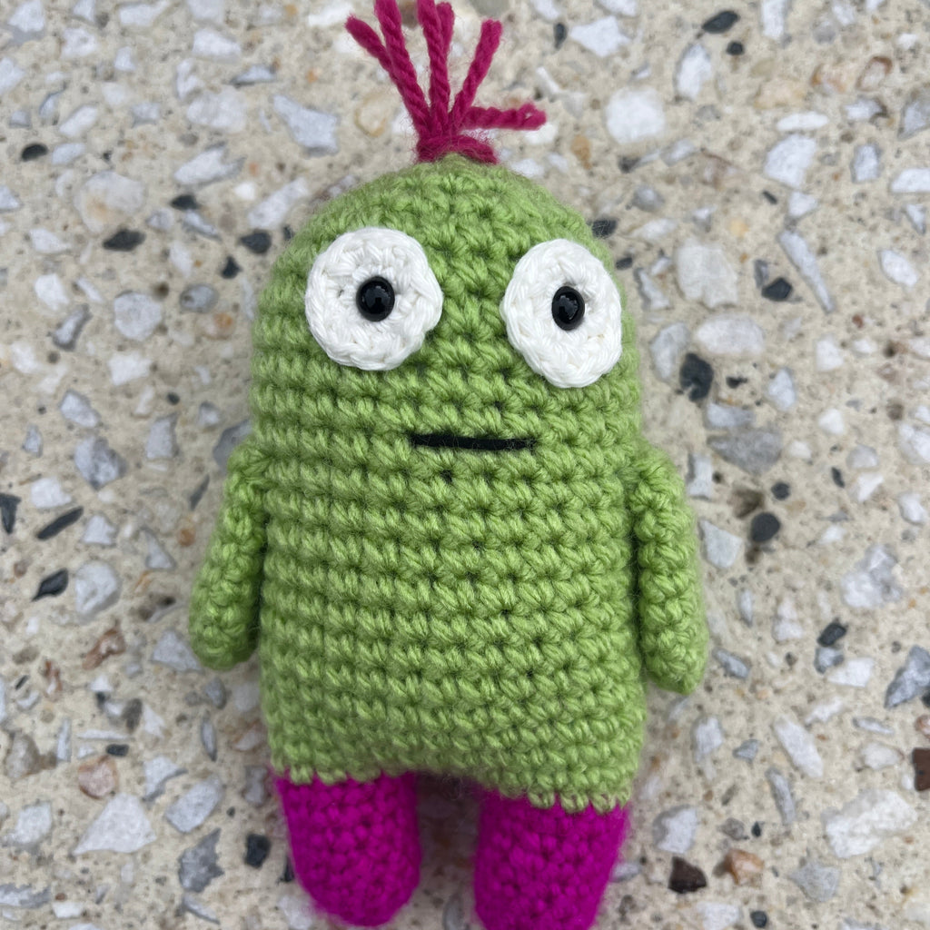 Worry Monster - Green and Pink