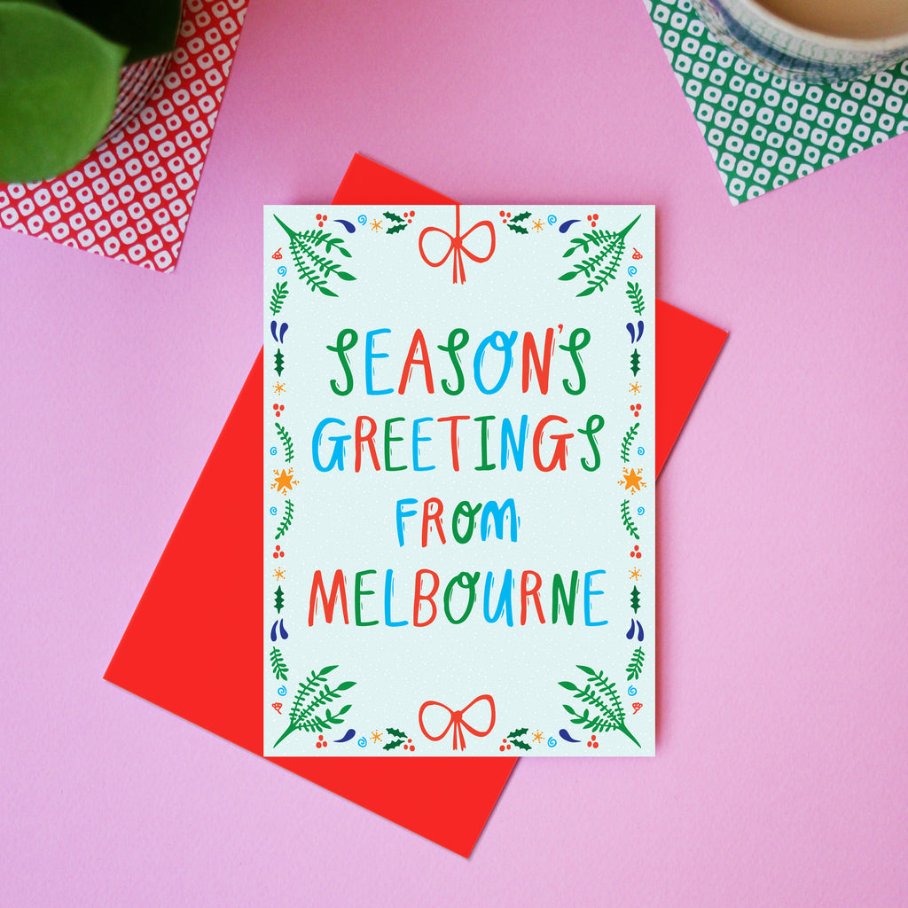 Christmas Card - Seasons Greetings From Melbourne