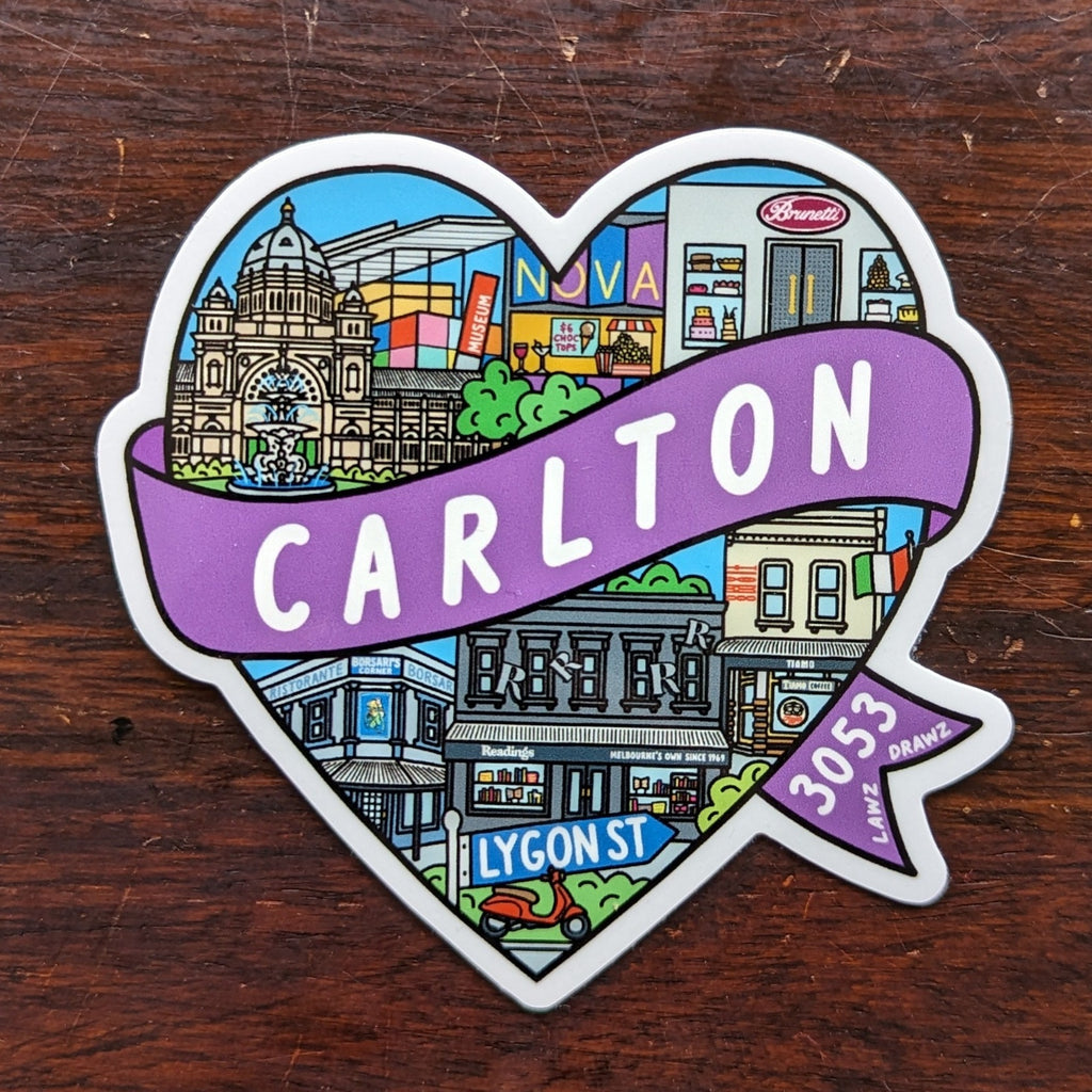Carlton Heart Sticker