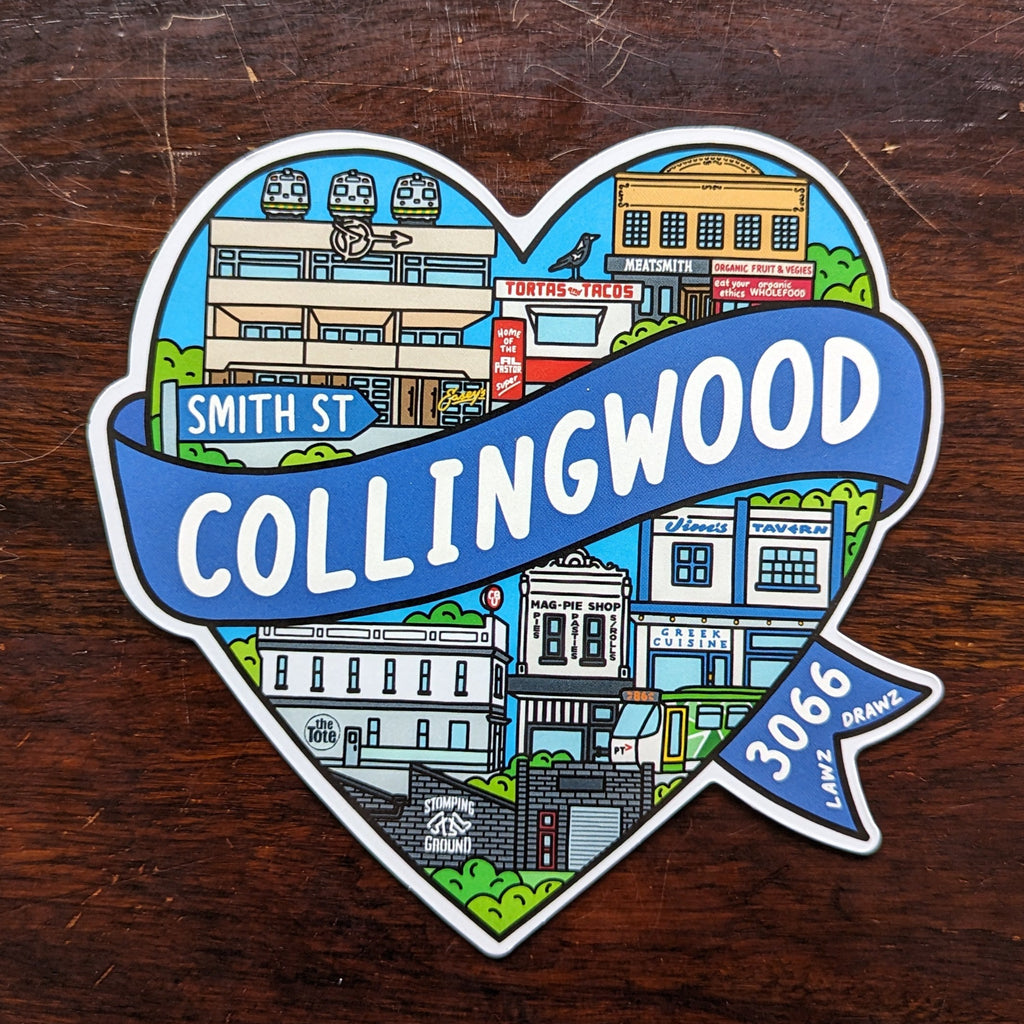 Collingwood Heart Magnet