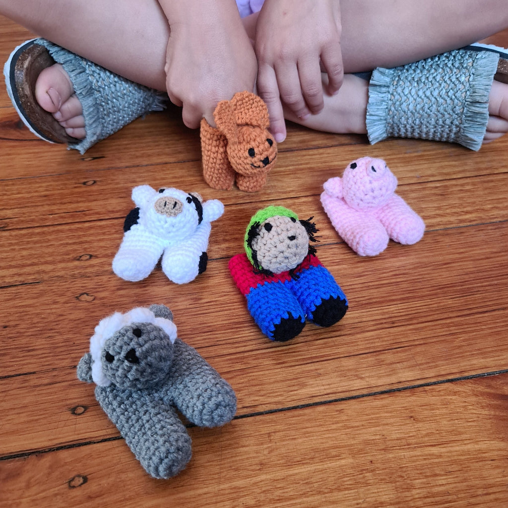 Walking Finger Puppets – Farm Friends Set