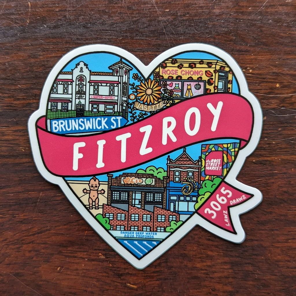 Fitzroy Heart Sticker