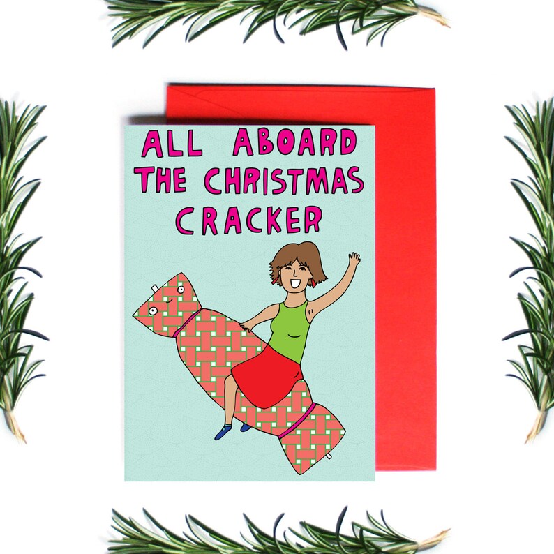 Christmas Card - All Aboard The Christmas Cracker
