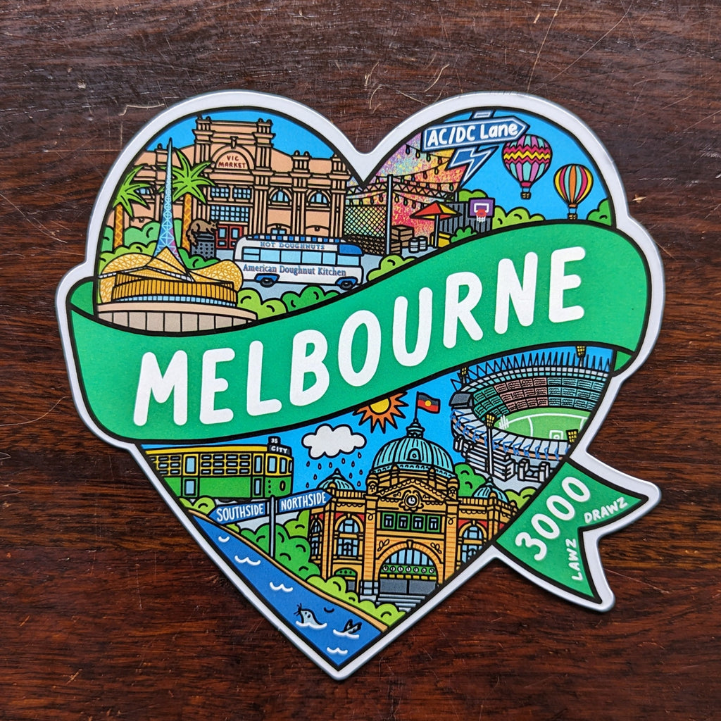 Melbourne Heart Magnet