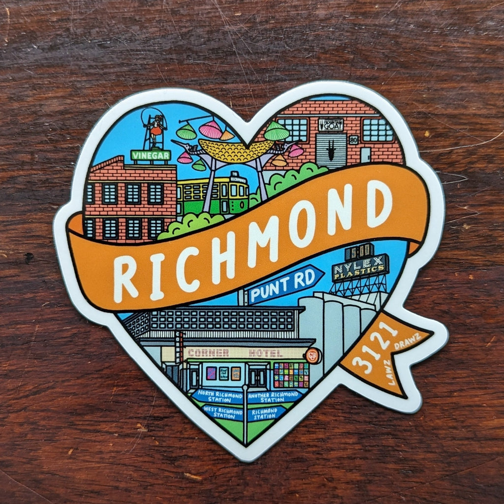 Richmond Heart Sticker