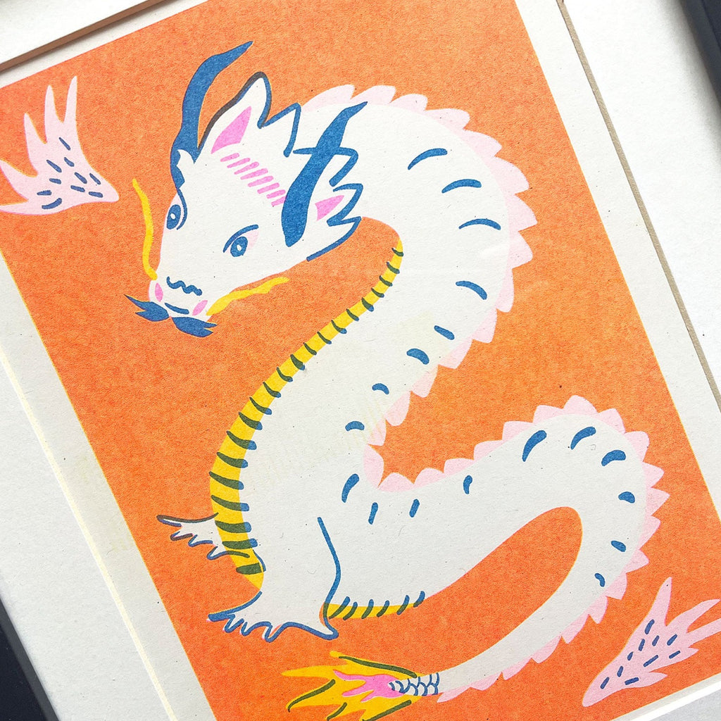 Risograph Art Print: Year of the Dragon