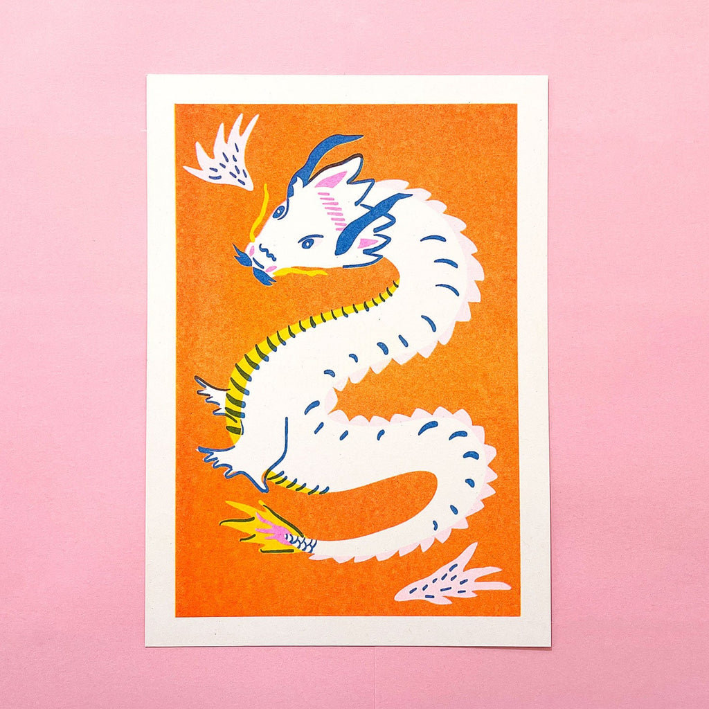 Risograph Art Print: Year of the Dragon