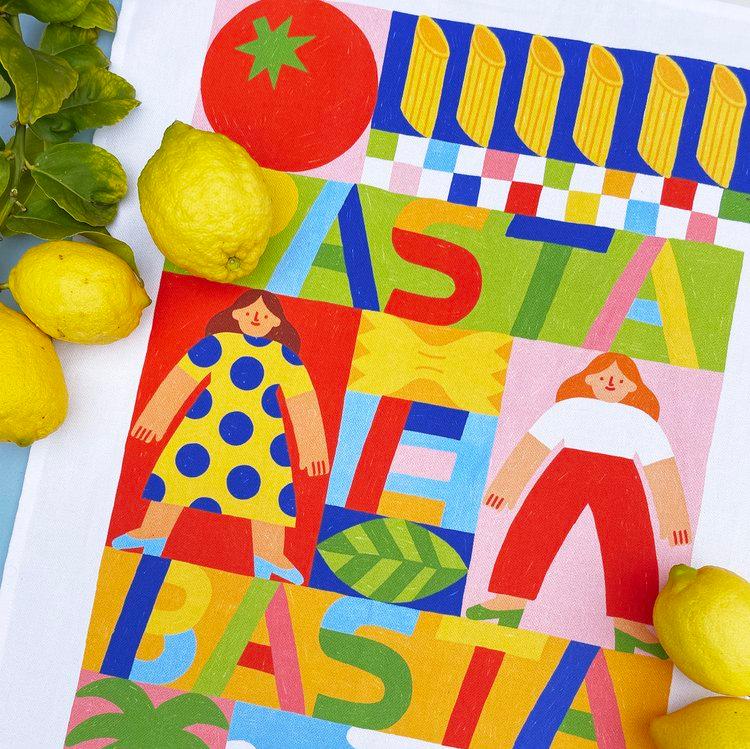 Pasta e Basta - Tea Towel