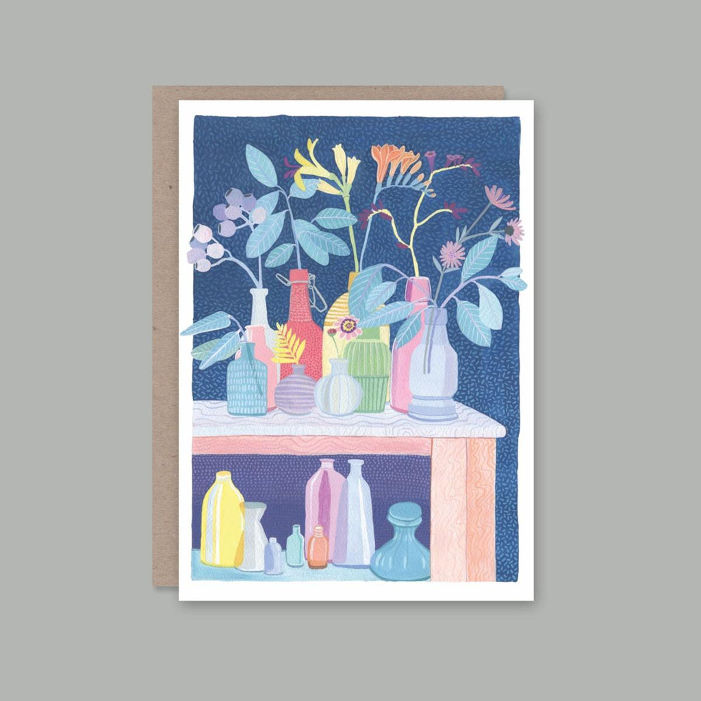 Vases of Flowers Card