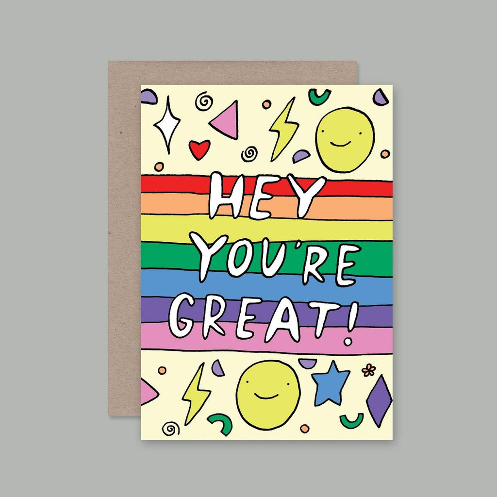 Hey You're Great Card