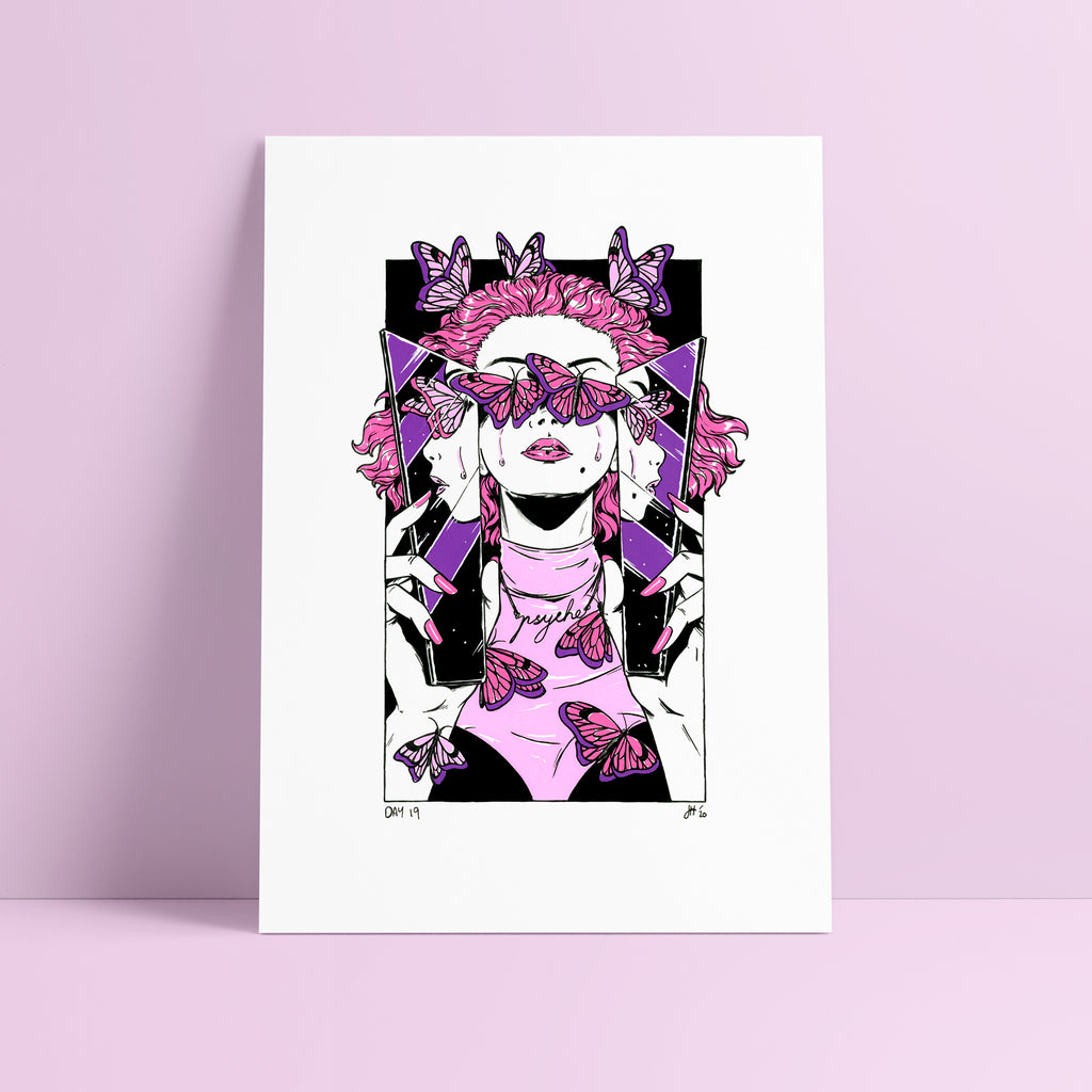 Psyche Greek Goddess Art Print