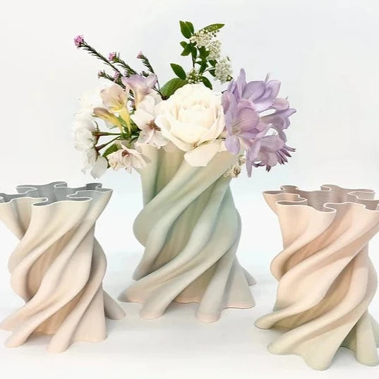 3D Printed Vase - Matte Fantasy the Wood Vase