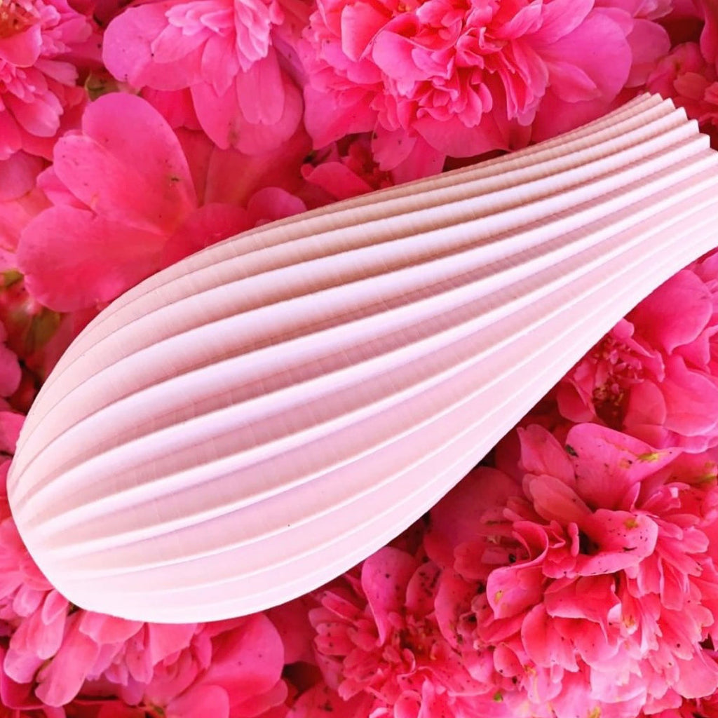 3D Printed Vase - Baby Pink Matte Dewdrop