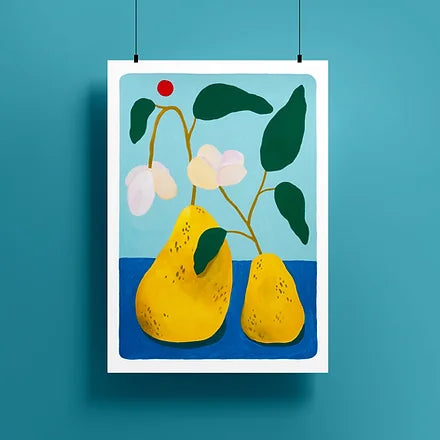 A Pear Pair Giclee Print - A4