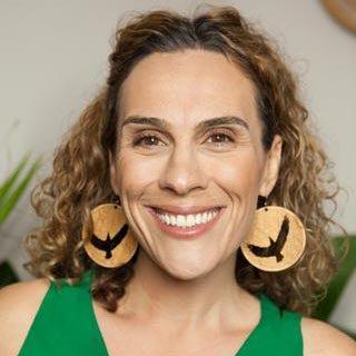 Bunjil Bamboo Earrings - Large